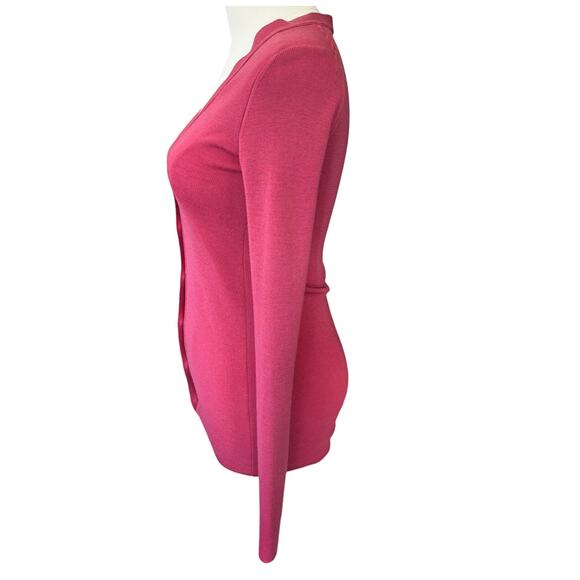 Yves Saint Laurent Wool V-Neck Cardigan Pink Size Medium Made‎ in Italy - Picture 4 of 8